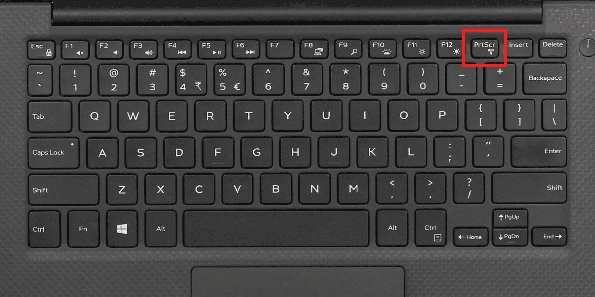 Print Screen key on Dell Laptop