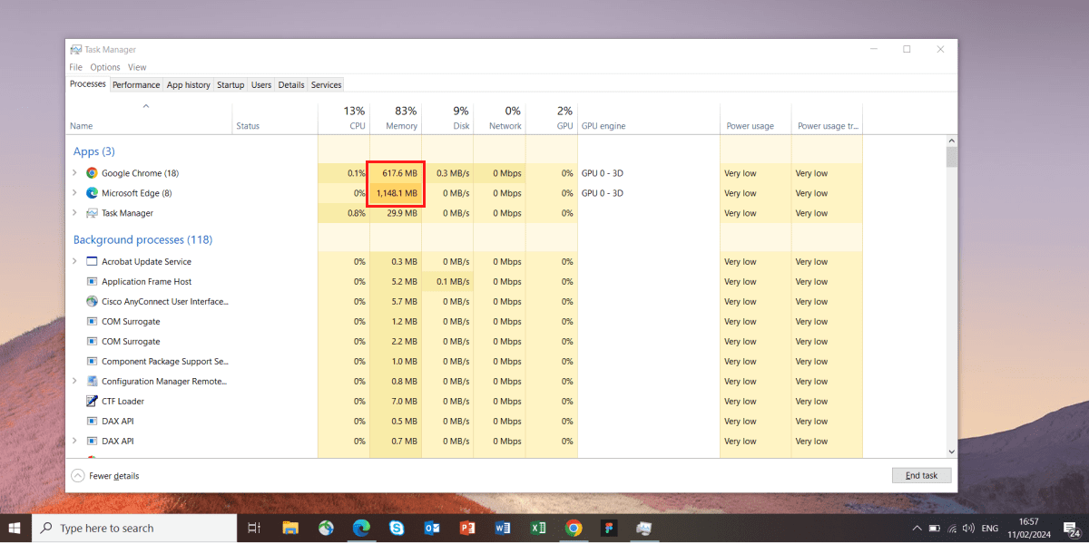 High CPU or Memory usage