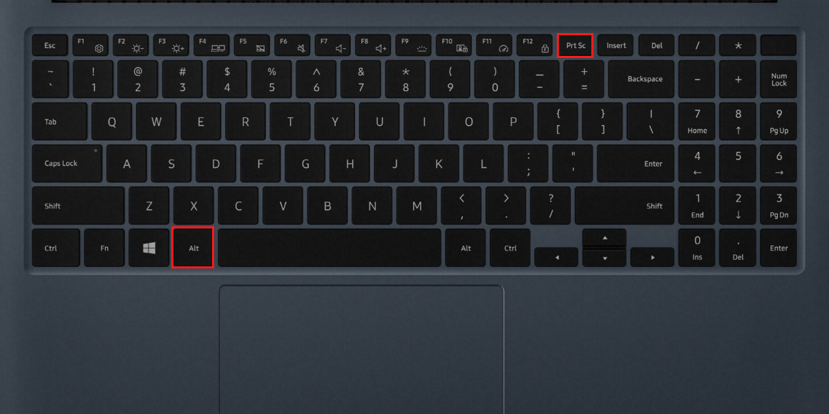 Shortcut keys for Active Window Screenshot