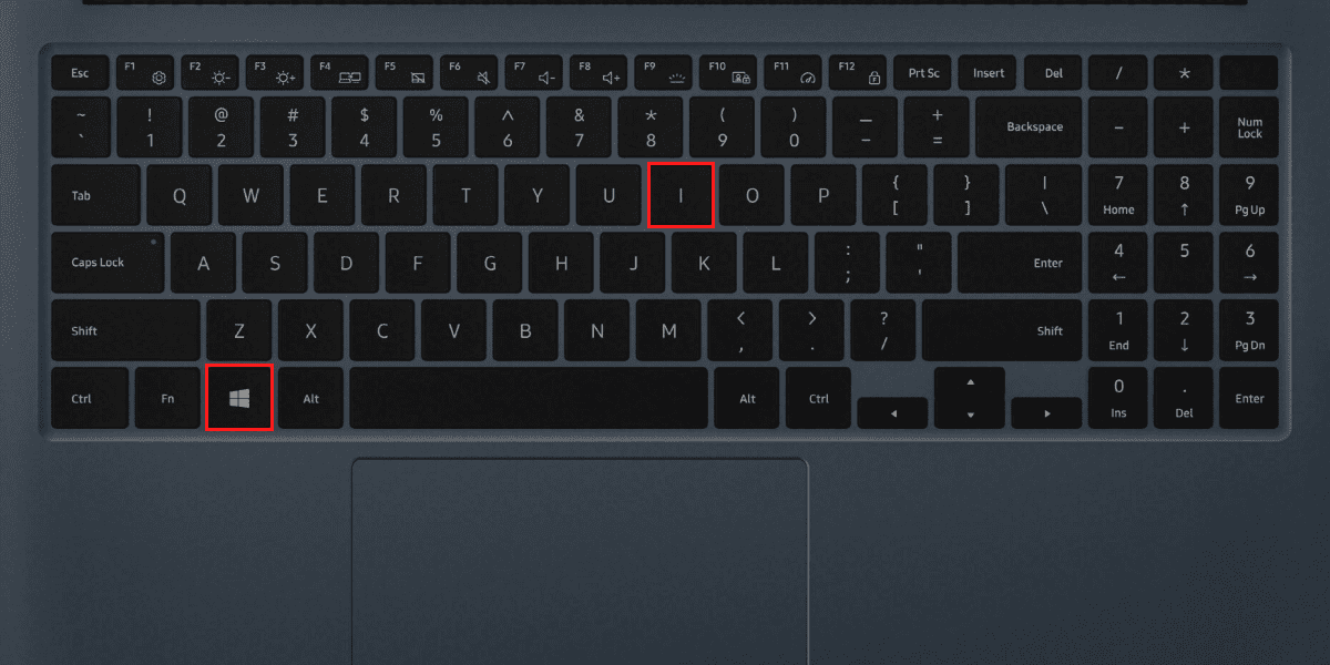 Windows Settings keyboard shortcut