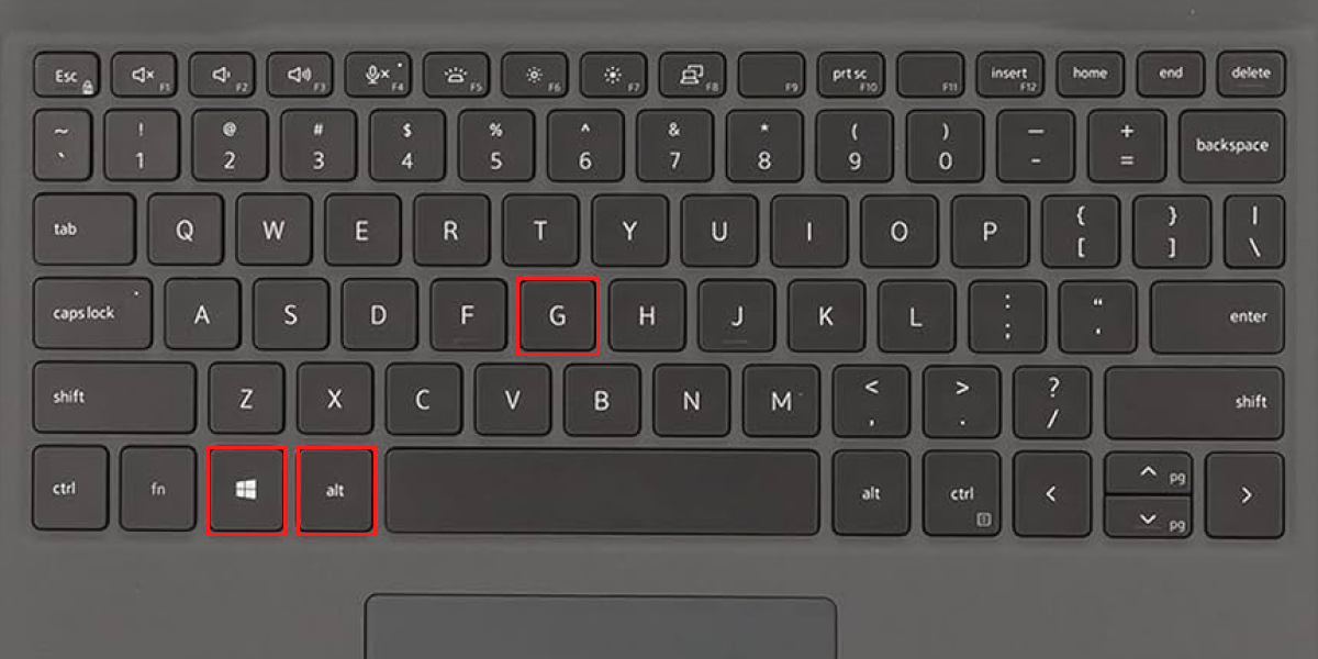 Xbox Game Bar keyboard shortcut to start and stop recordings