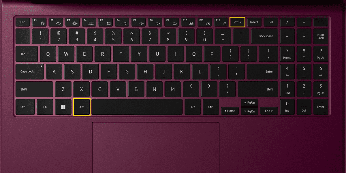 Keyboard shortcut to capture the active window