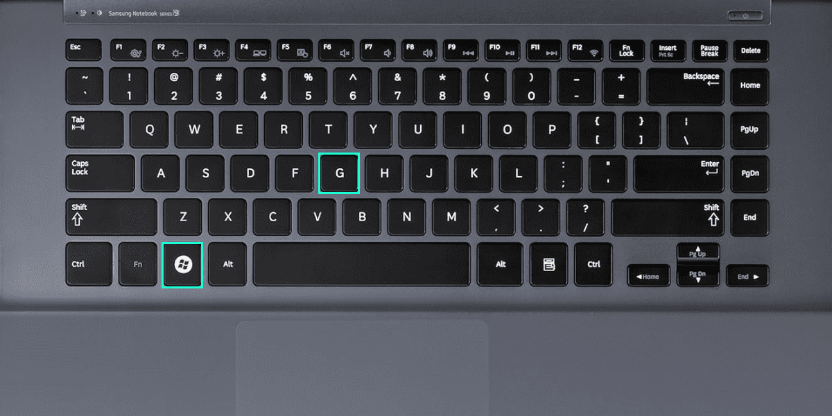 Xbox Game Bar keyboard shortcut on Windows laptop/desktop