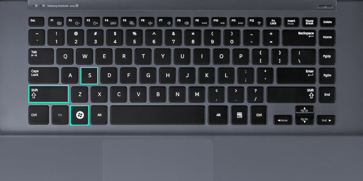 Snip & Sketch keyboard shortcut on a computer